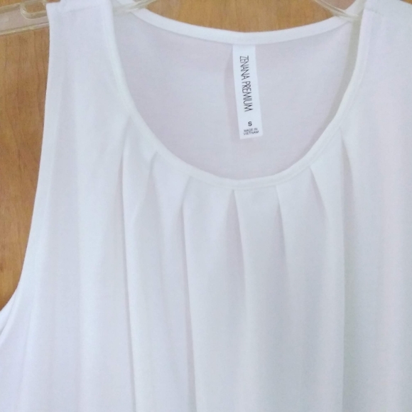 Zenana Premium White Tank Top S - Picture 3 of 7